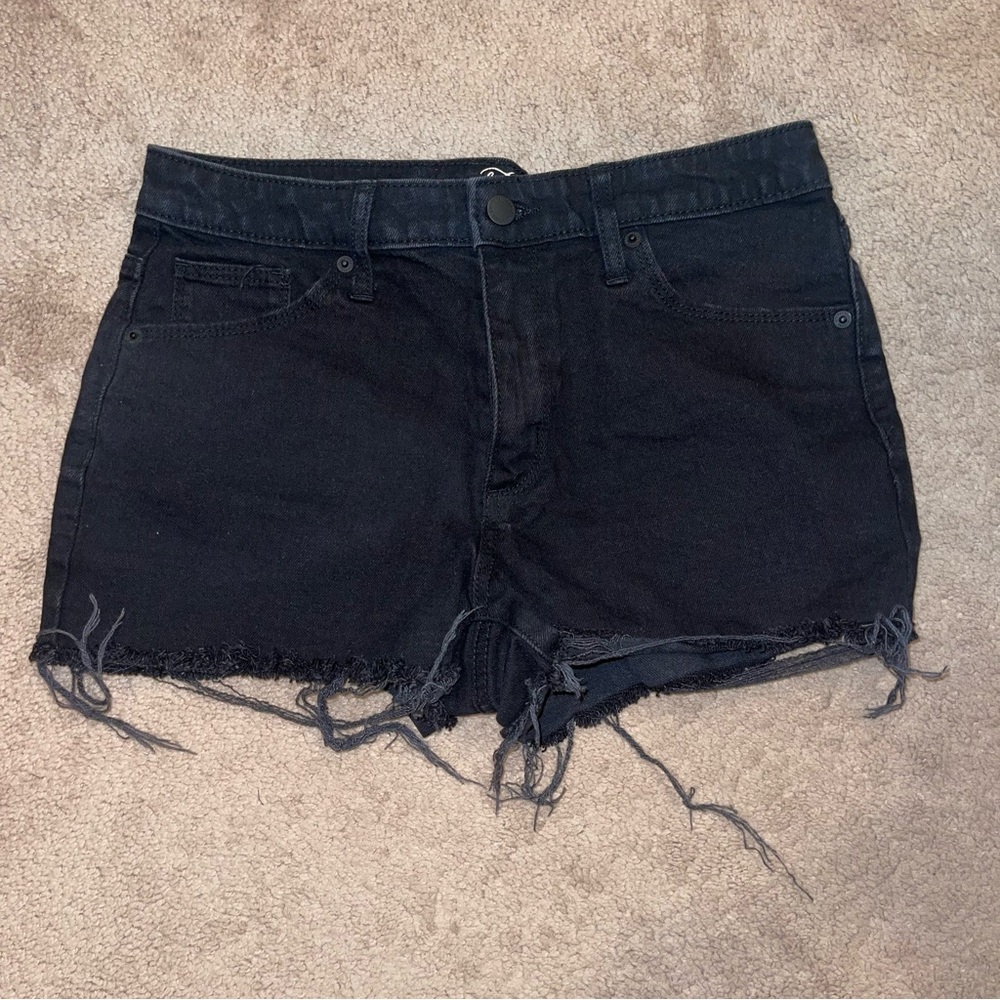 Universal Thread Black Distressed Denim Shorts - Size 8
